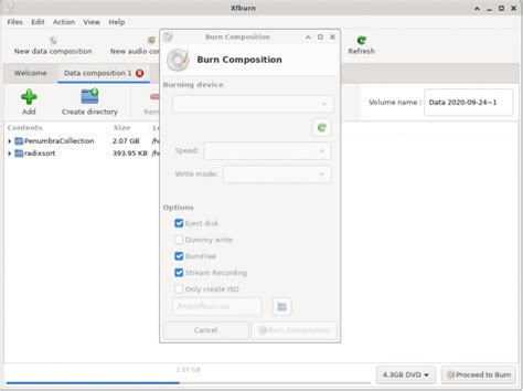 apps:xfburn:start [Xfce Docs].